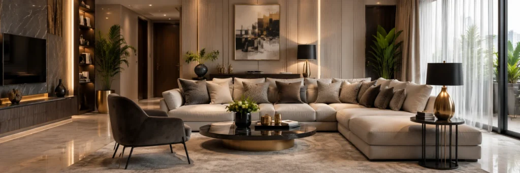 Row House Pune Living Room